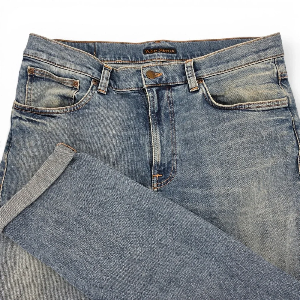 Nudie Jeans Lean Dean 34x32 Slim Taper Stretch Jeans‎ Scandinavian Minimalist